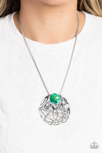 Load image into Gallery viewer, Lush Lattice Green Necklace