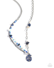 Load image into Gallery viewer, Spiraling Seafloor Blue Necklace