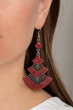 Load image into Gallery viewer, Eastern Expression Red Earring