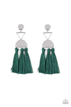 Load image into Gallery viewer, Tassel Trippin' Green Earring