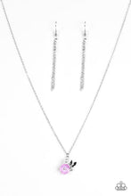 Load image into Gallery viewer, Girl Glimmer Purple Necklace