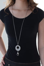 Load image into Gallery viewer, Glitzy Glow Silver Lanyard