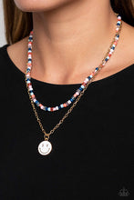 Load image into Gallery viewer, High School Reunion Blue Necklace