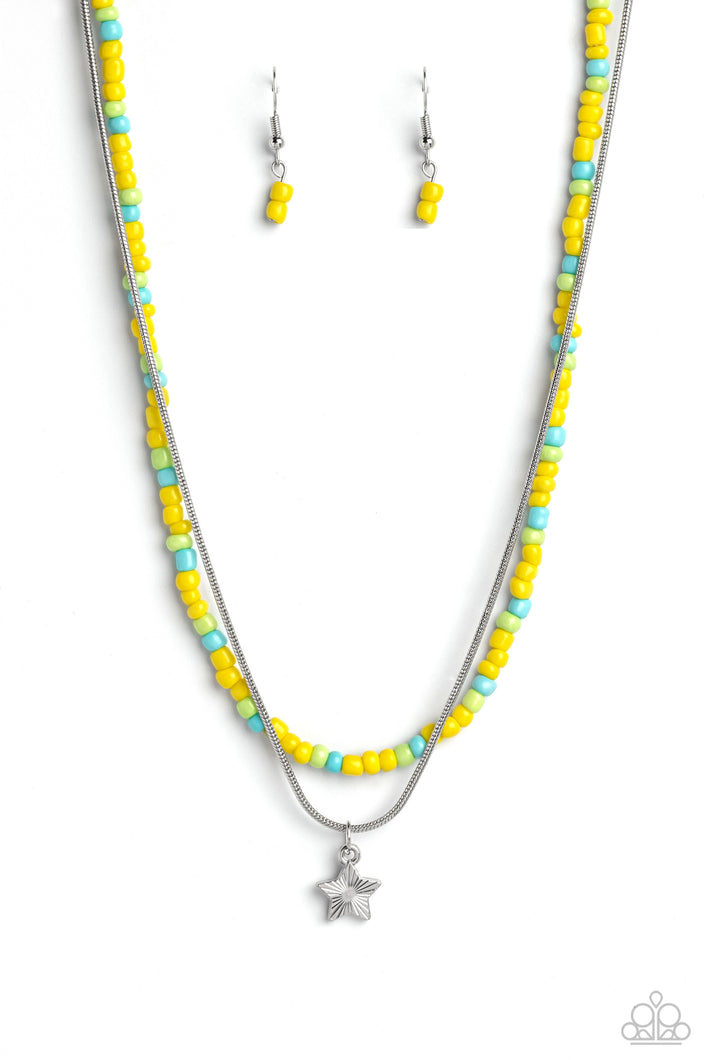 Starry Serendipity Yellow Necklace