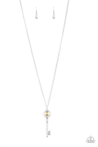 Secret Shimmer Yellow Necklace