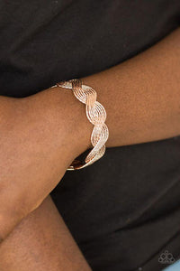 Braided Brilliance Gold Bracelet