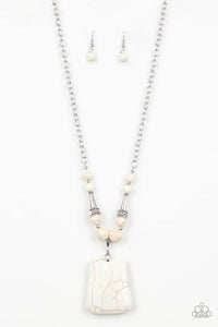 Sandstone Oasis White Necklace