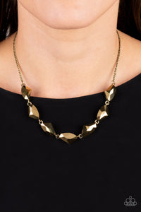 Raw Rapture Brass Necklace