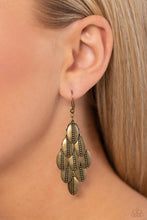 Load image into Gallery viewer, Tumbleweed Trek Brass Earring
