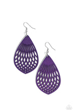 Load image into Gallery viewer, Caribbean Coral Purple Earring