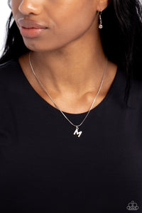 Seize The Initial Silver Necklace - M
