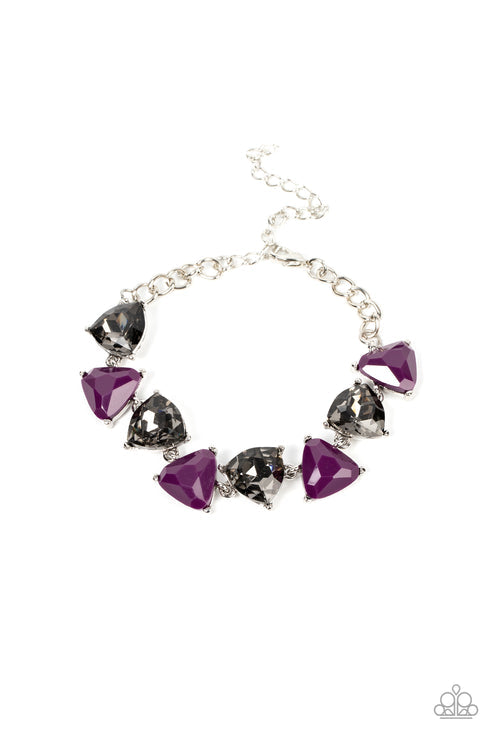 Pumped Up Prisms Purple Bracelet