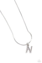 Load image into Gallery viewer, Seize The Initial Silver Necklace - N