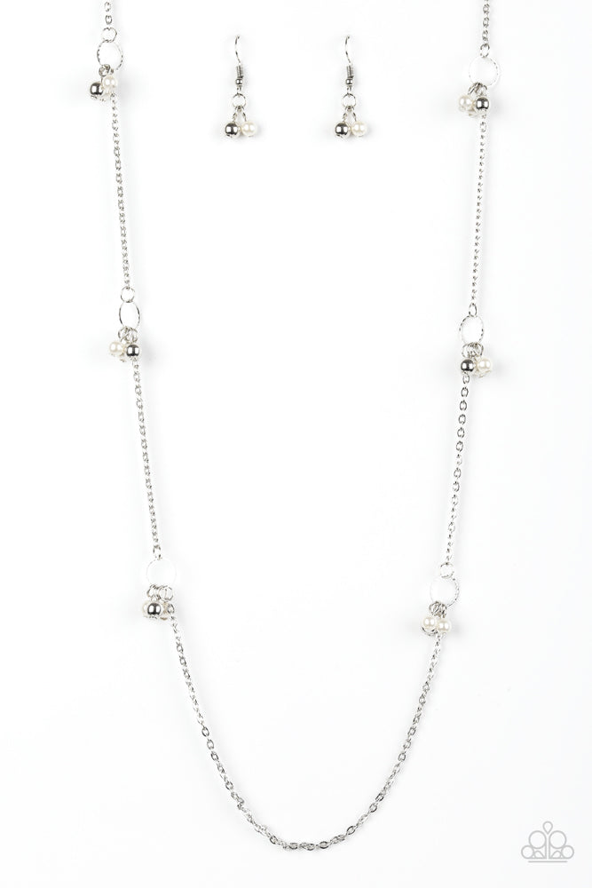 House Party Posh White Necklace