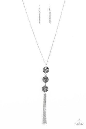 Triple Shimmer Silver Necklace