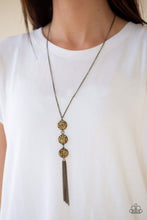 Load image into Gallery viewer, Triple Shimmer Brass Necklace