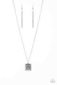 Back To Square One Silver Necklace