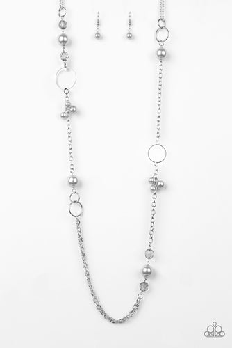 Pageant Princess Silver Necklace