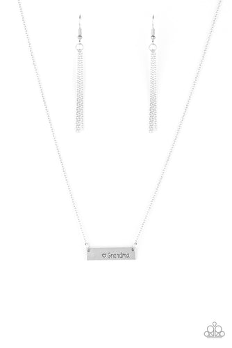 Best Grandma Ever Silver Necklace