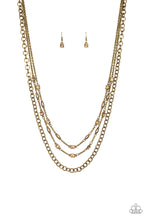 Load image into Gallery viewer, Metro Mixer Brass Necklace