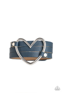 One Love, One Heart Blue Bracelet