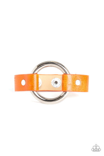 Rustic Rodeo Orange Bracelet