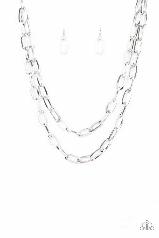 Make A CHAINge Silver Necklace