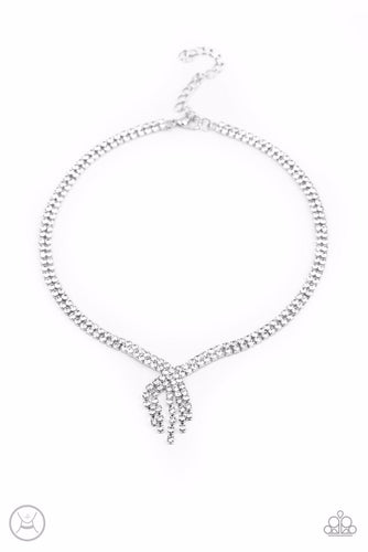 Ante Up White Necklace
