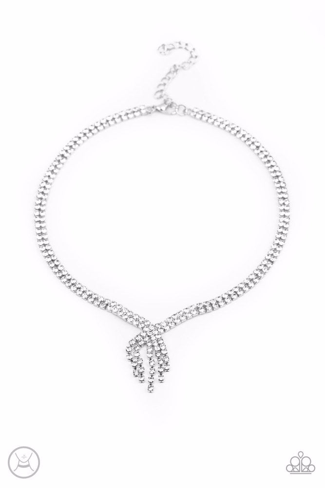 Ante Up White Necklace