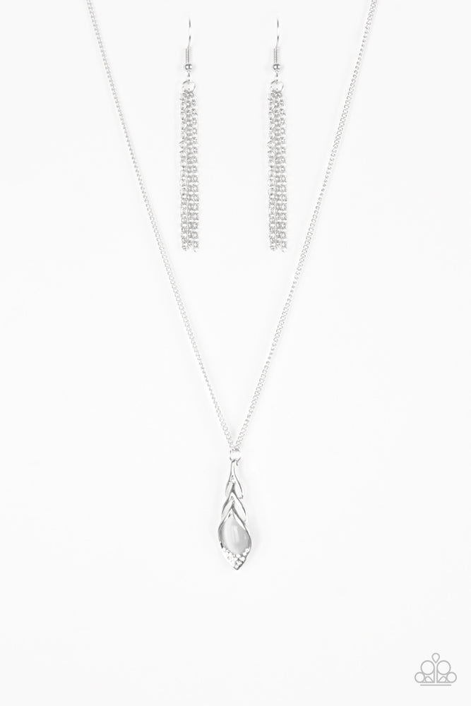First Class Flier White Necklace