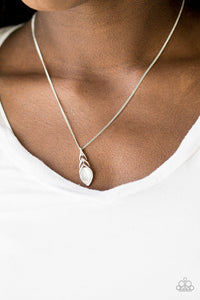 First Class Flier White Necklace