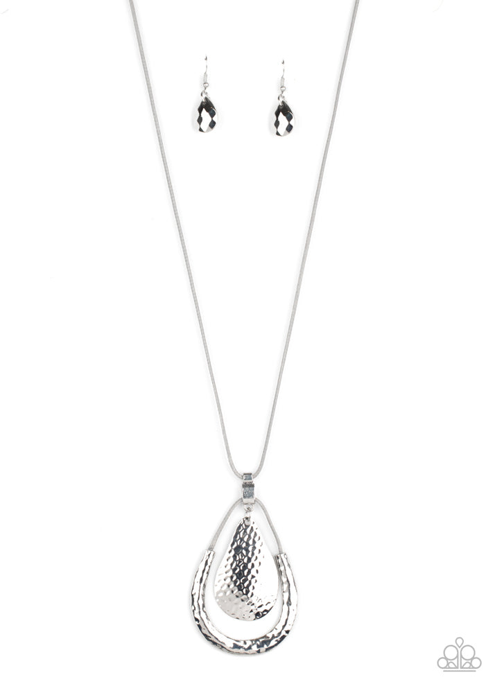 Texture Trekker Silver Necklace