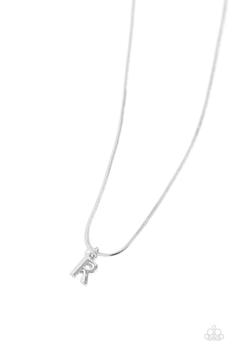 Seize The Initial Silver Necklace - R