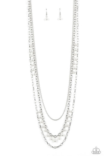 Pearl Pageant None White Necklace