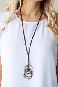 Harmonious Hardware Brown Necklace