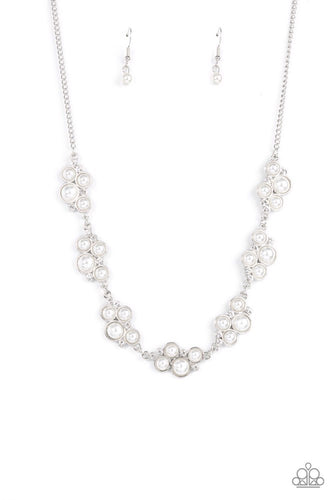GRACE To The Top White Necklace