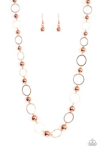 Metro Milestone Copper Necklace