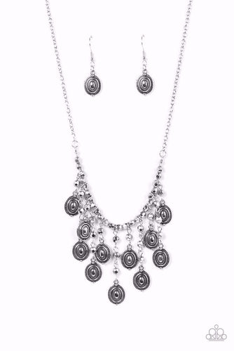 Leave It In The PASTURE Silver Necklace