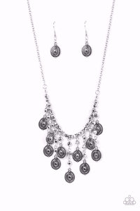 Leave It In The PASTURE Silver Necklace