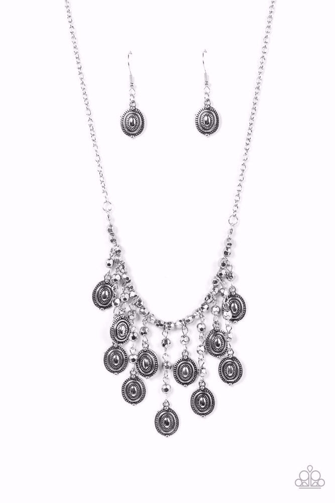 Leave It In The PASTURE Silver Necklace