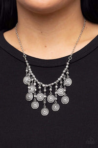 Leave It In The PASTURE Silver Necklace
