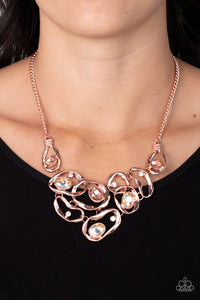 Warp Speed Copper Necklace