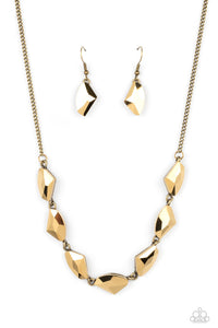 Raw Rapture Brass Necklace