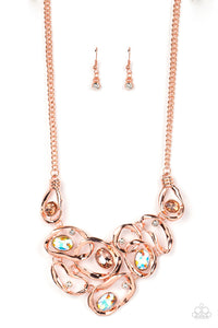 Warp Speed Copper Necklace