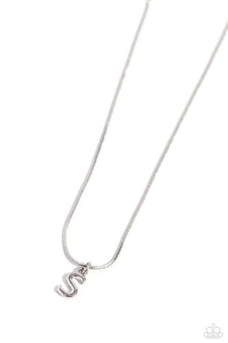 Seize The Initial Silver Necklace - S
