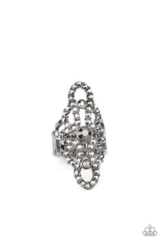 Futuristic Free Spirit Black Ring