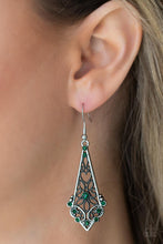 Load image into Gallery viewer, Casablanca Charisma Green Earring