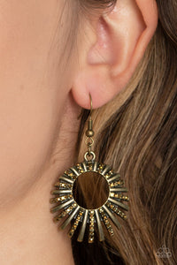 Rebel Resplendence Brass Earring