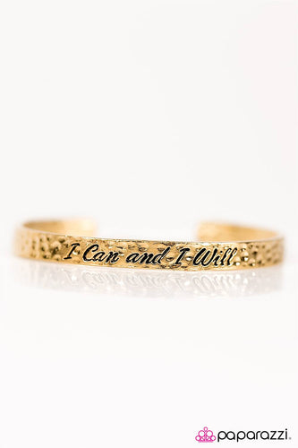I Can And I Will Gold Bracelet