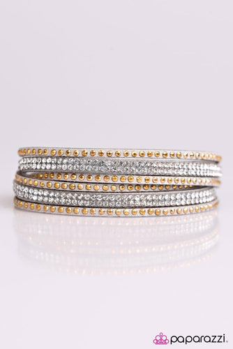 Stop, Drop, And Sparkle Silver Bracelet